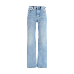 Saint Laurent NICO jeans a vita bassa in denim Bahamas