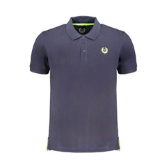 Gianmarco Venturi Blue Cotton Polo Shirt
