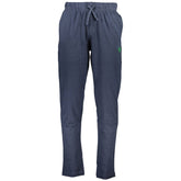 Pantalon en coton bleu Gianmarco Venturi