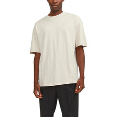 Jack Jones Beige Cotton T-Shirt