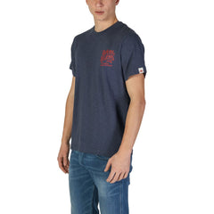 Replay Blaues Baumwoll-T-Shirt