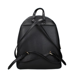 Michael Kors Black Leather Backpacks