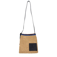 Jil Sander Beige Raffia Crossbody Bags