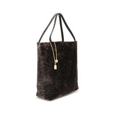 Sac cabas Chloé Large Spin en peau lainée douce