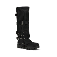 Bottes hautes en caoutchouc et cuir Dolce & Gabbana
