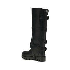 Bottes hautes en caoutchouc et cuir Dolce & Gabbana