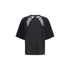 PINKO Black Cotton T-Shirt