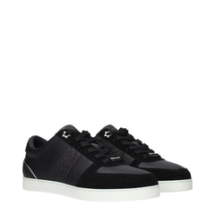 Jimmy Choo Black Leather Low Tops