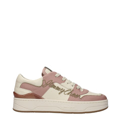 Jimmy Choo Pink Leather Low Tops
