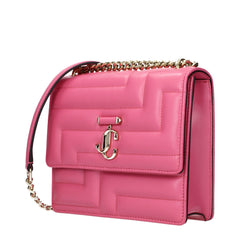 Jimmy Choo Schultertaschen aus rosa Leder