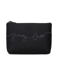 Jimmy Choo Clutch-Taschen aus schwarzem Satin