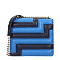 Jimmy Choo Blue Leather Shoulder Bags