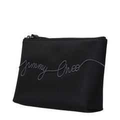 Jimmy Choo Clutch-Taschen aus schwarzem Satin