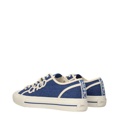 Jimmy Choo Blue Fabric Low Tops