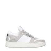 Jimmy Choo White Leather Low Tops