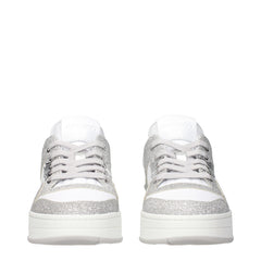 Jimmy Choo White Leather Low Tops
