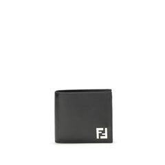 Fendi Black Calf Leather Bos Taurus Wallet