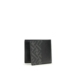 Fendi Black Calf Leather Bos Taurus Wallet