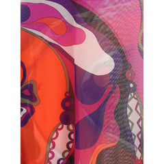 Emilio Pucci Tulle Top with Geometric Print