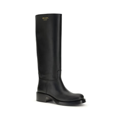 Prada High-Stiefel aus Leder