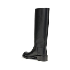 Prada High-Stiefel aus Leder