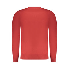 Pull en laine rouge fusil pour homme