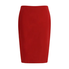 Saint Laurent Satin Pencil Skirt