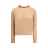 Max Mara brauner Polyamid-Rollkragenpullover