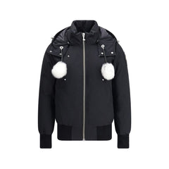 Moose Knuckles Bomberjacke aus schwarzer Baumwolle