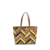 MCM Multicolor Fabric Handbag