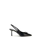 Prada Pumps aus schwarzem Leder mit hohem Absatz