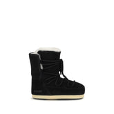 Moon Boot Black Leather Ankle Boots