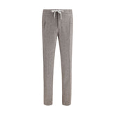 PT Torino Braune Fleece-Woll-Freizeithose