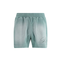 Grüne Baumwoll-Bermudashorts