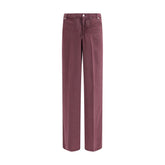 Cruna Purple Tencel Relaxed Fit Jeans