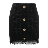 PINKO Black Polyester Skirt