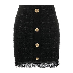 PINKO Black Polyester Skirt