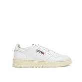 Autry White Leather Low Top Sneakers