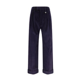 Burberry Blue Cotton Pants
