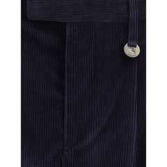 Burberry Blue Cotton Pants
