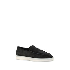 Fear of God Slipper aus schwarzem Leder