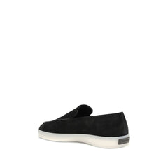 Fear of God Slipper aus schwarzem Leder