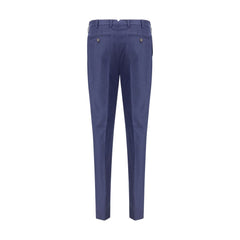 Brunello Cucinelli Blue Fleece Wool Pants