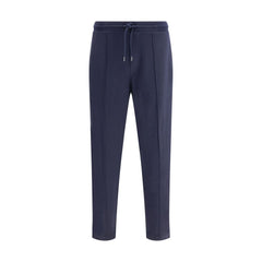 Brunello Cucinelli Blue Cashmere Athletic Pants