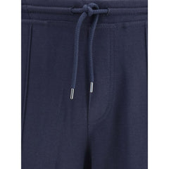 Brunello Cucinelli Blue Cashmere Athletic Pants