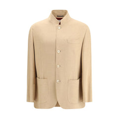 Brunello Cucinelli Beige Cashmere Coat