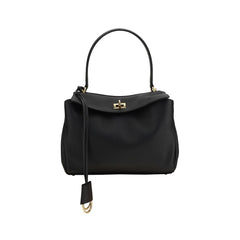 Sac bandoulière Balenciaga Bos Taurus en cuir de veau noir
