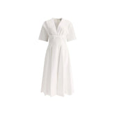 Alaïa White Cotton Casual Dress