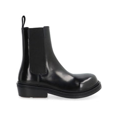 Bottega Veneta Chelsea Boots aus schwarzem Kalbsleder