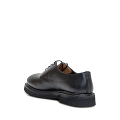 Premiata Black Calfskin Oxfords And Derbies